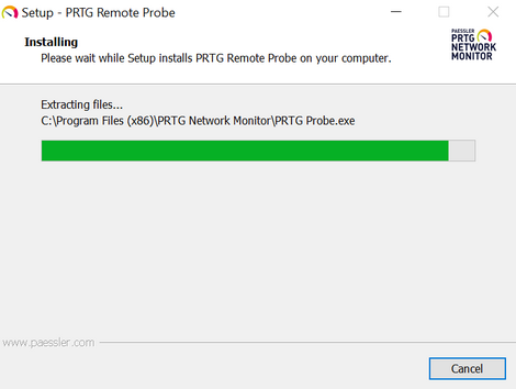 Setup: Installing PRTG