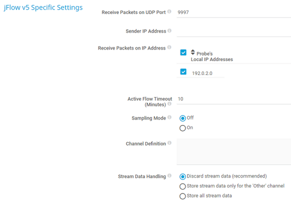 jFlow v5 Specific Settings