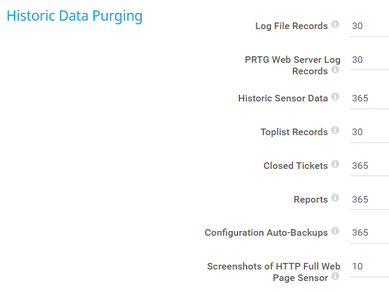 Historic Data Purging